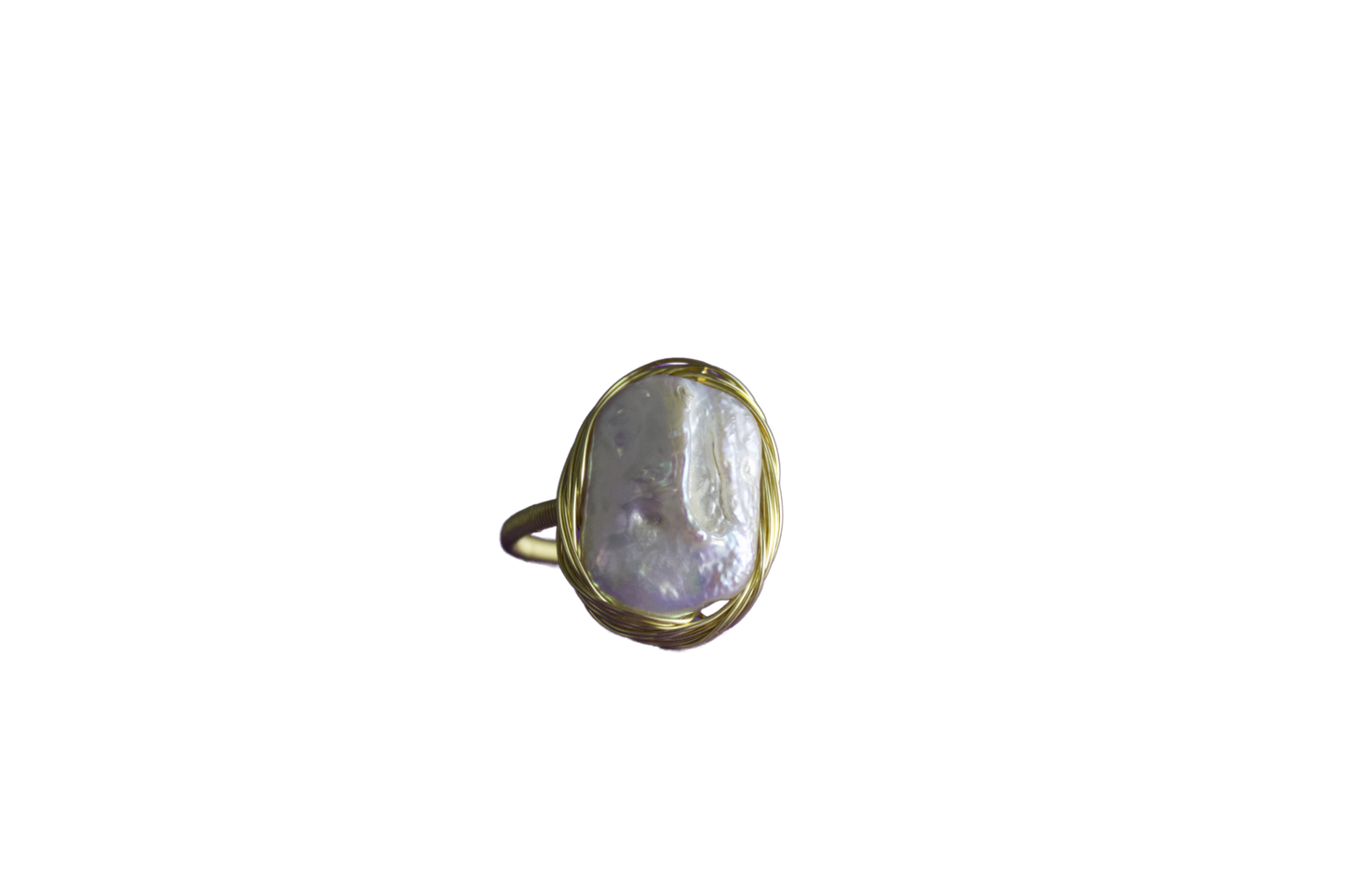 N. N. 0 Series - "Baroque Embrace" Pearl Ring