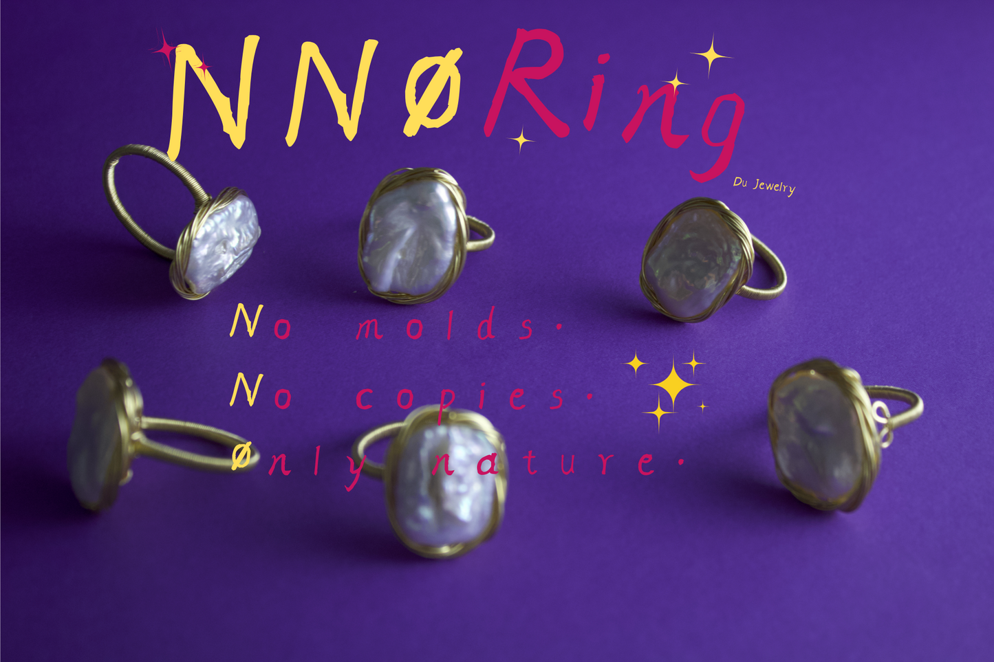 N. N. 0 Series - "Baroque Embrace" Pearl Ring