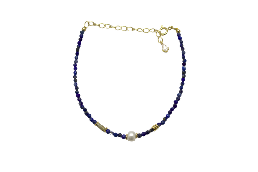 Shenyue – Lapis Lazuli & Pearl Bracelet