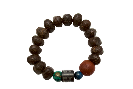 Hongmeng – Bodhi Seed & Agate Beaded Bracelet