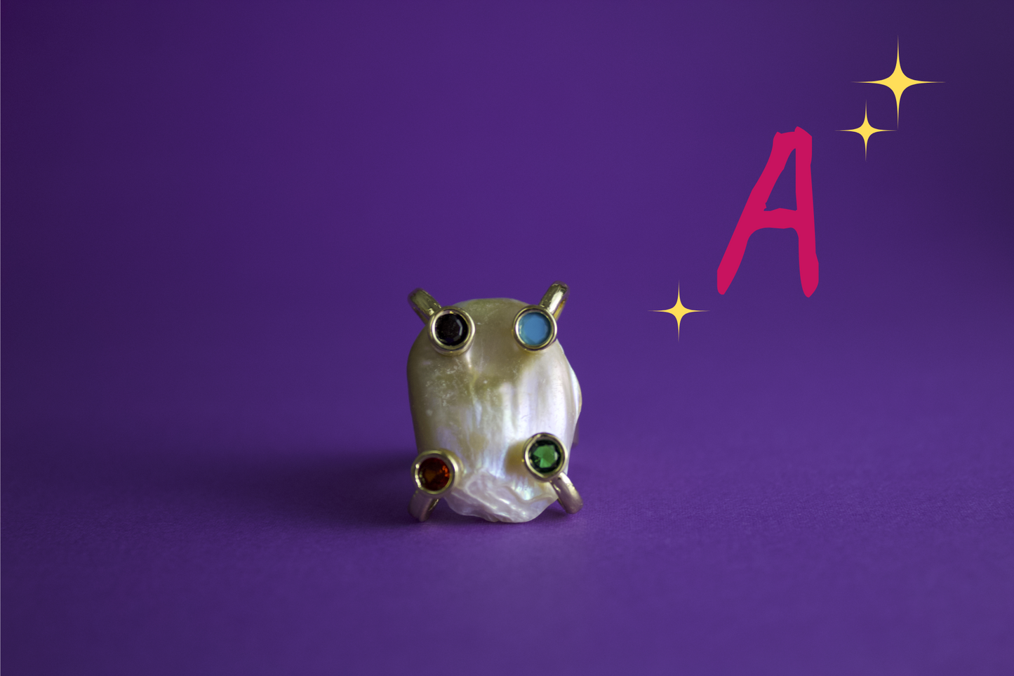 N.N.0 - "Baroque Majesty" Pearl Ring