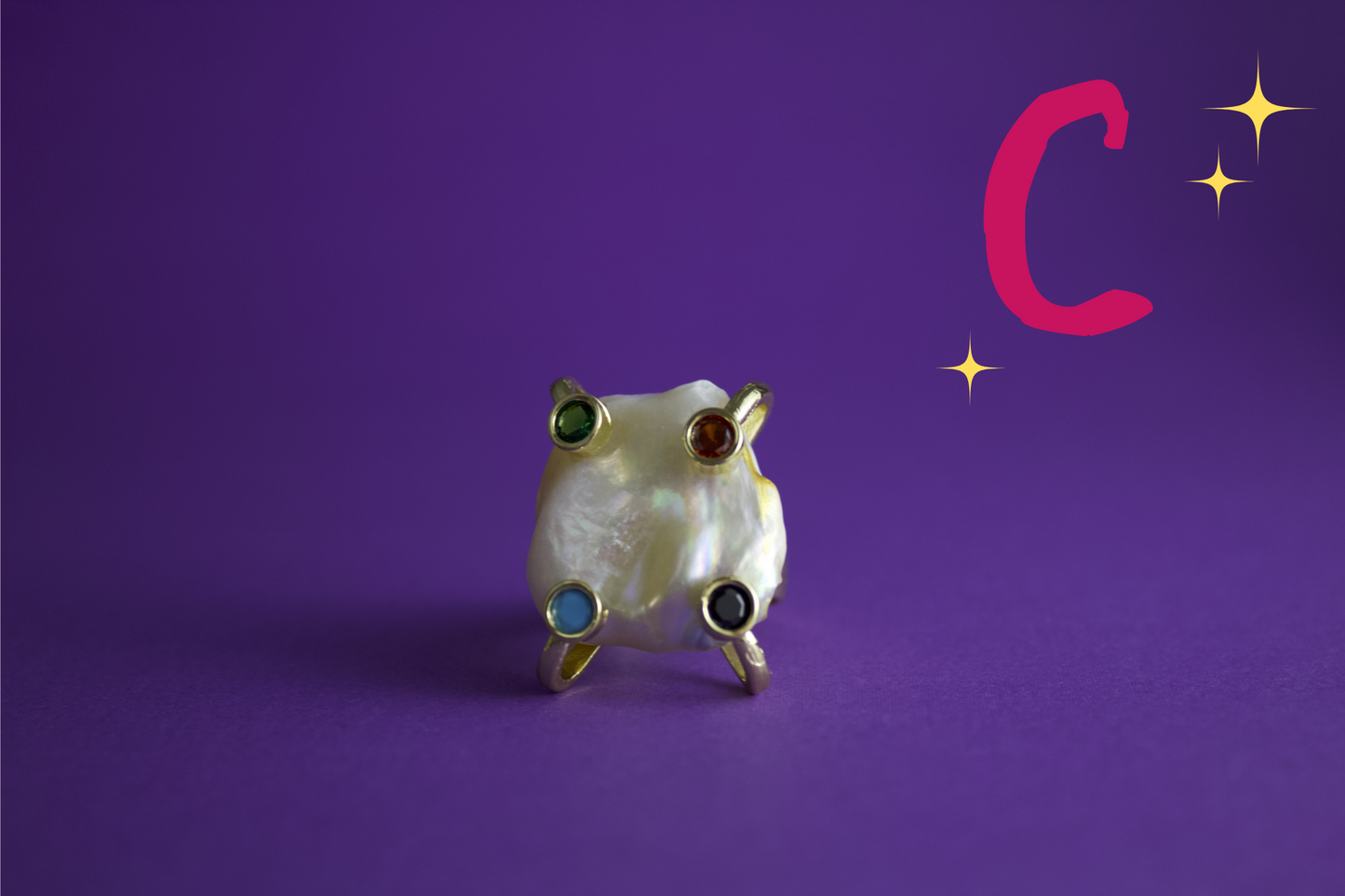 N.N.0 - "Baroque Majesty" Pearl Ring