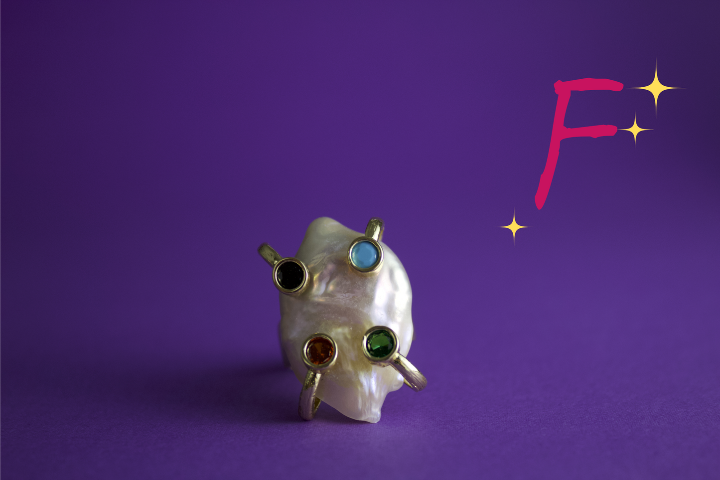 N.N.0 - "Baroque Majesty" Pearl Ring