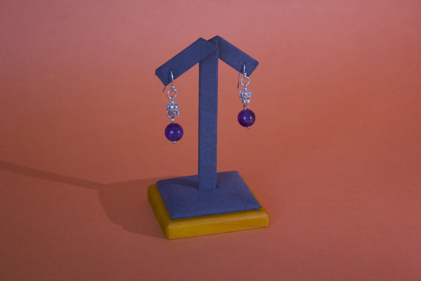 Elegant Amethyst – Amethyst Drop Earrings