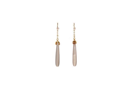 "Wuyu" Agate Drop Earrings