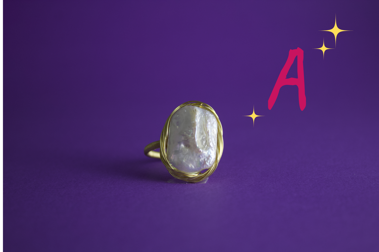 N. N. 0 Series - "Baroque Embrace" Pearl Ring