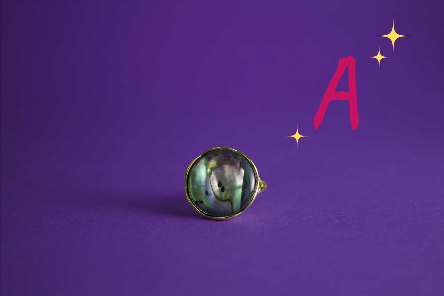 N.N.0 - "Iridescent Dream" Abalone Ring