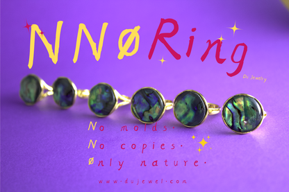 N.N.0 - "Iridescent Dream" Abalone Ring