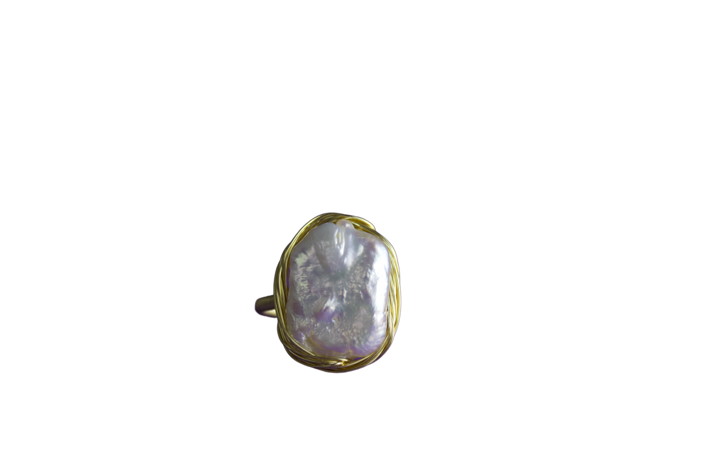 N. N. 0 Series - "Baroque Embrace" Pearl Ring