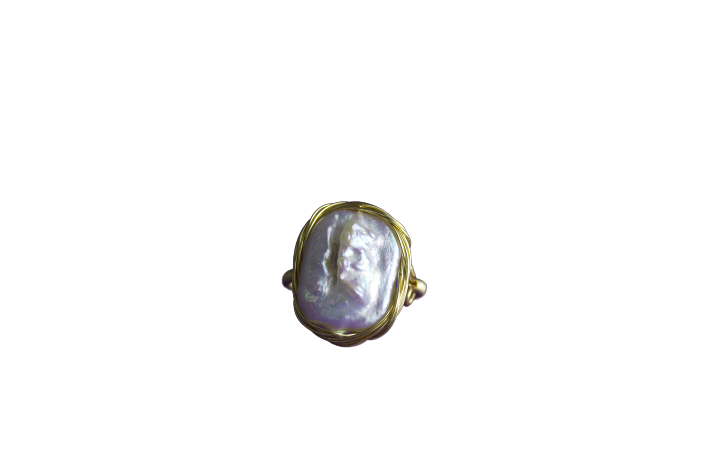 N. N. 0 Series - "Baroque Embrace" Pearl Ring