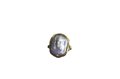 N. N. 0 Series - "Baroque Embrace" Pearl Ring