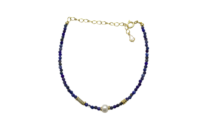 Shenyue – Lapis Lazuli & Pearl Bracelet
