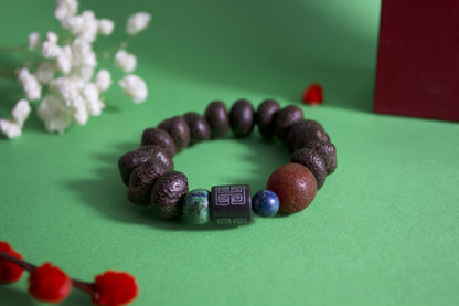 Hongmeng – Bodhi Seed & Agate Beaded Bracelet