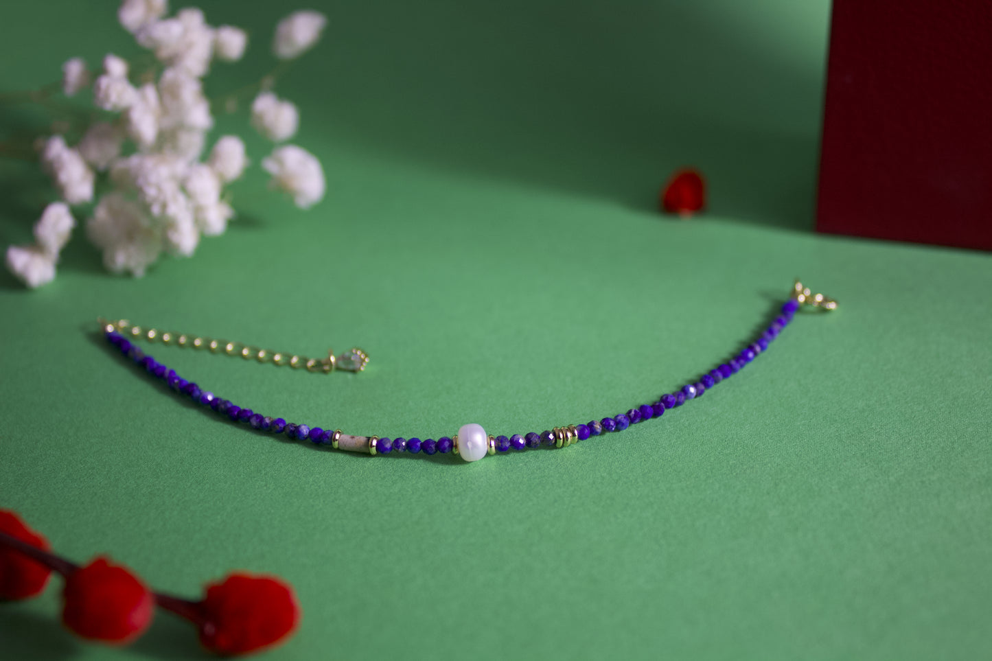 Shenyue – Lapis Lazuli & Pearl Bracelet