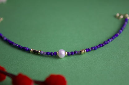 Shenyue – Lapis Lazuli & Pearl Bracelet