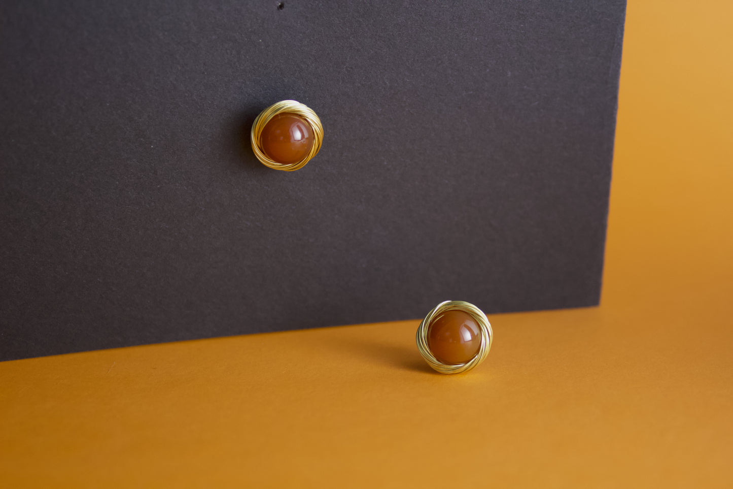 Serenity – Agate Stud Earrings