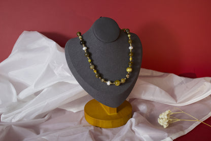 Chenmu – Tiger Eye & Pearl Rhythm Necklace