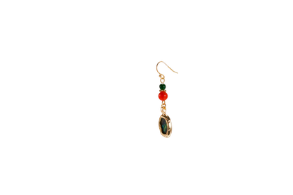 Ocean Glow – Abalone Shell & Chalcedony Earrings