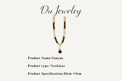 Yanyu – Tiger Eye, Pearl & Shells Necklace