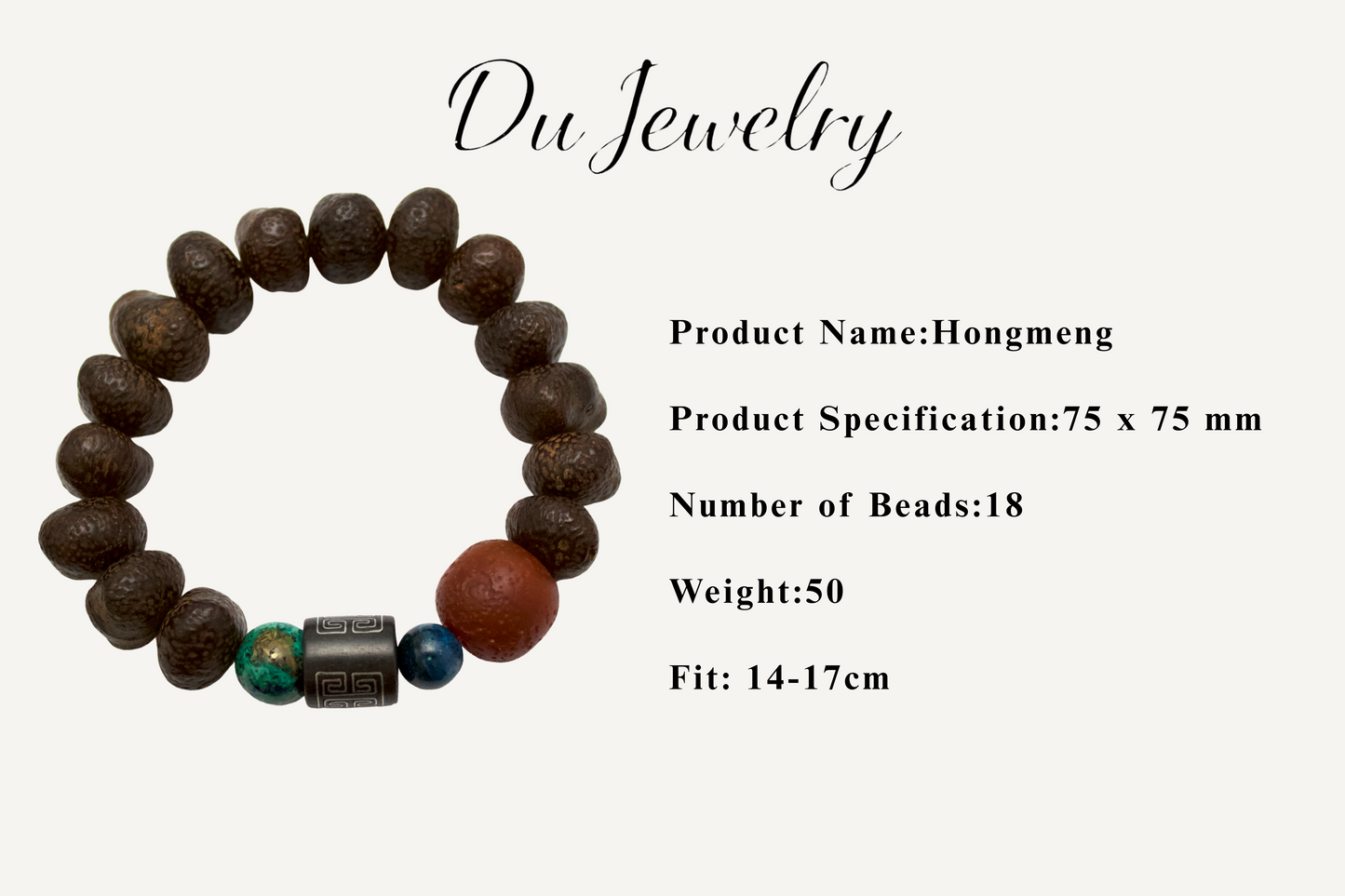Hongmeng – Bodhi Seed & Agate Beaded Bracelet