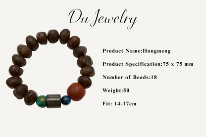 Hongmeng – Bodhi Seed & Agate Beaded Bracelet
