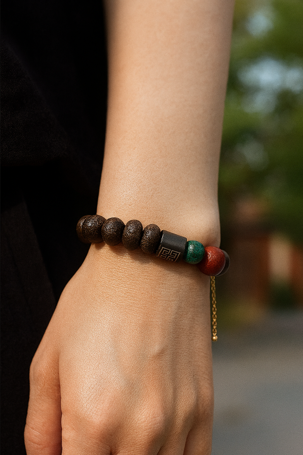 Hongmeng – Bodhi Seed & Agate Beaded Bracelet