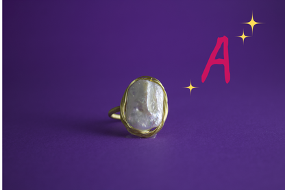 N. N. 0 Series - "Baroque Embrace" Pearl Ring