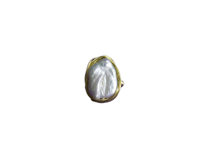 N. N. 0 Series - "Baroque Embrace" Pearl Ring