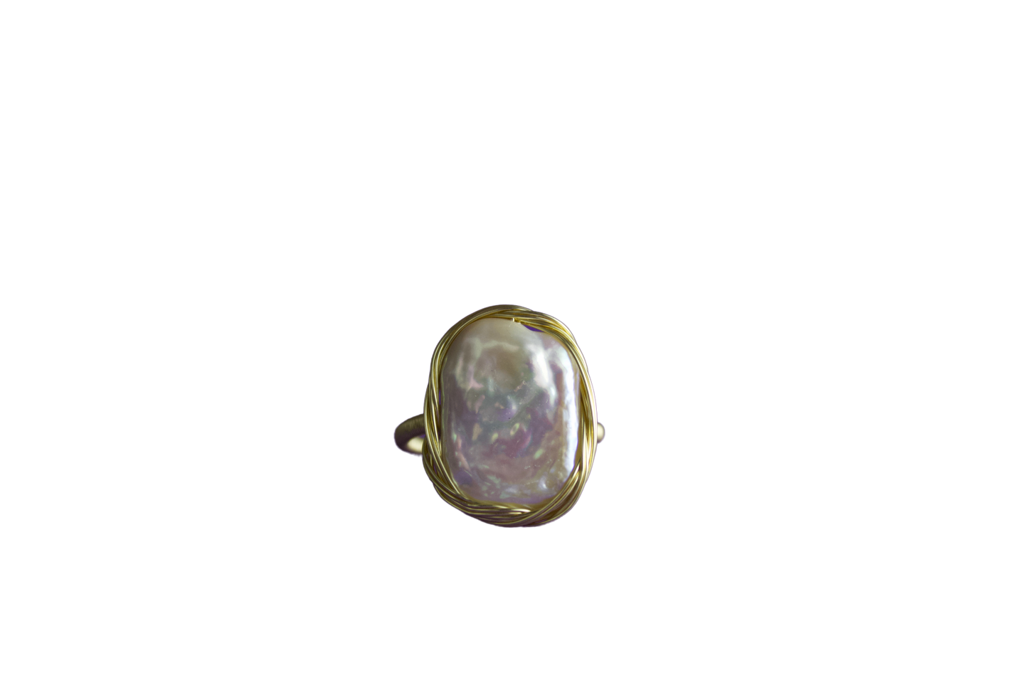 N. N. 0 Series - "Baroque Embrace" Pearl Ring